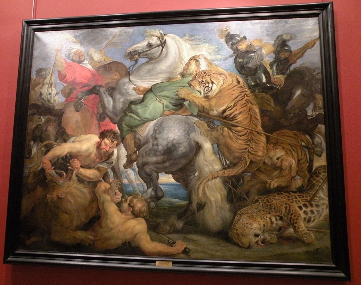 1200x948 The Tiger Hunt - The Tiger Hunt Painting