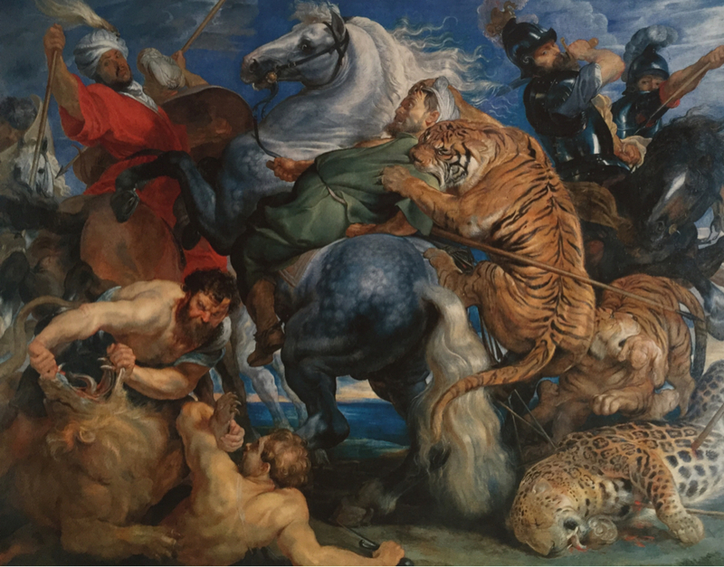 800x627 Artwork By Peter Paul Rubens - The Tiger Hunt Painting