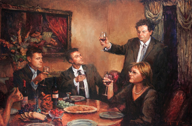 800x524 Paintings - The Toast Painting