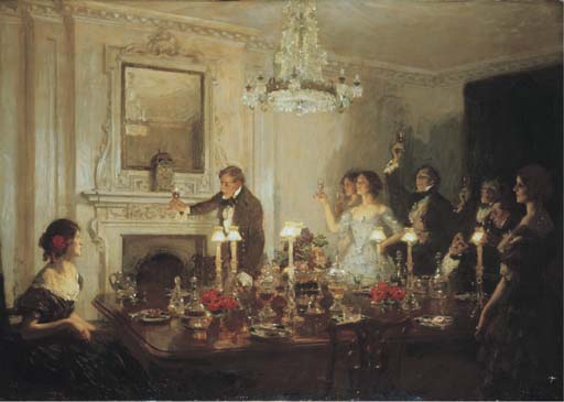 512x365 Richard Jack, R.a. (1866 1952) The Toast Christie'S - The Toast Painting