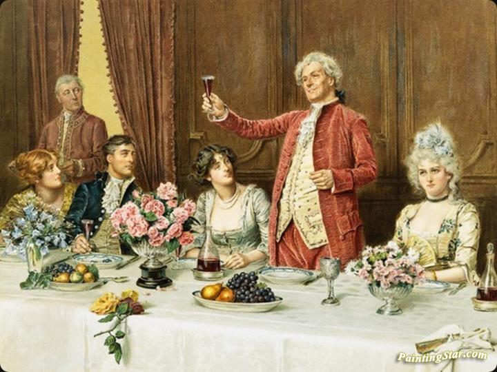 720x540 The Toast Artwork By George Goodwin Kilburne Oil Painting Amp Art - The Toast Painting