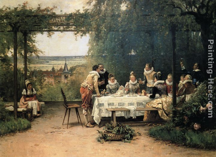 720x523 Adrien Moreau Toast To The Heir Presumptive Painting Anysize 50 - The Toast Painting