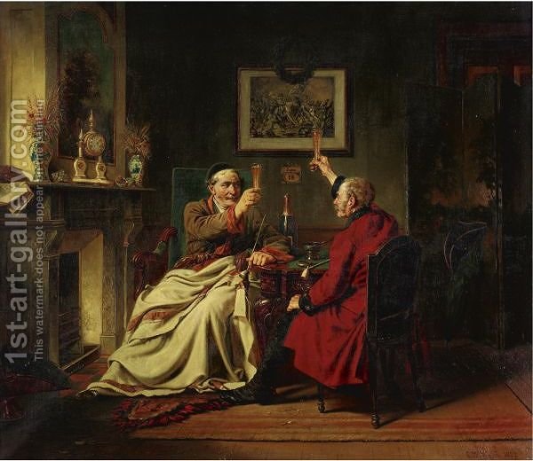 600x520 The Toast Charles Meer Webb Reproduction 1st Art Gallery - The Toast Painting