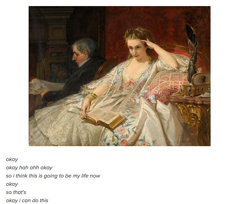 745x670 Emma On Twitter Women Having A Terrible Time - The Toast Painting