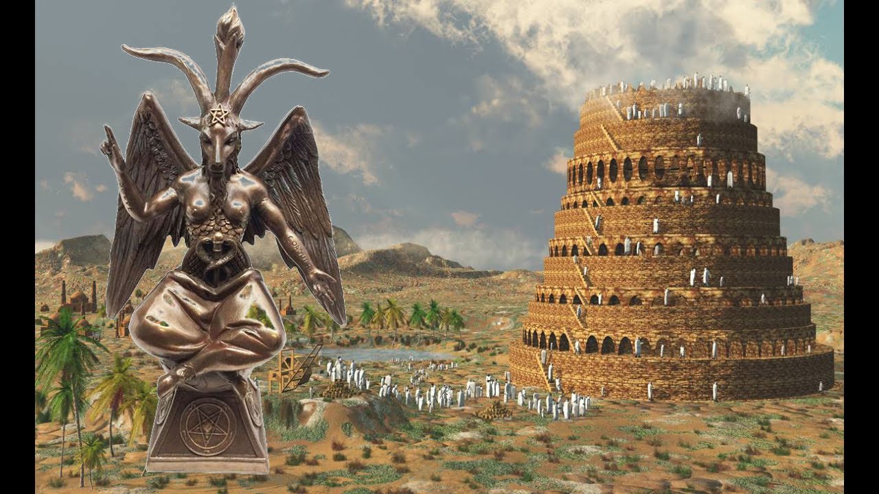 1280x720 The Tower Of Babel Was In Pergamum, Where Satan Has His Throne - The Tower Of Babel Painting