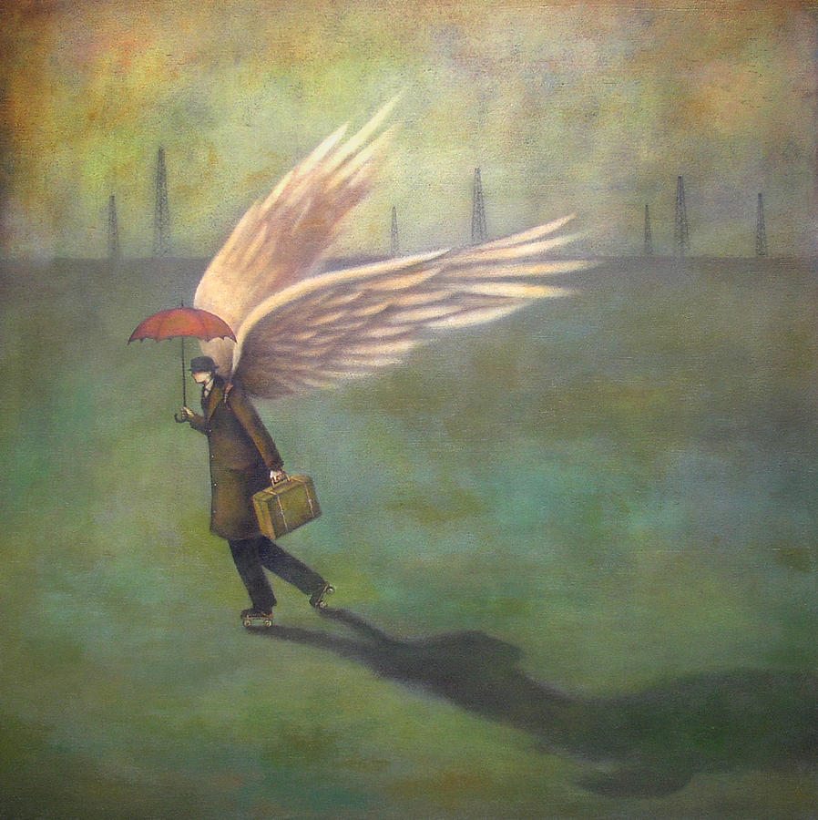 898x900 Homesick Traveler Painting By Duy Huynh - The Traveler Painting