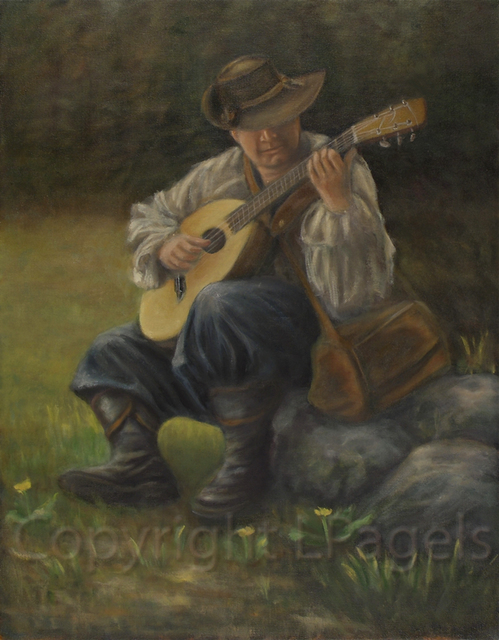 499x640 Laurie Pagels Artwork The Traveler Original Painting Oil - The Traveler Painting