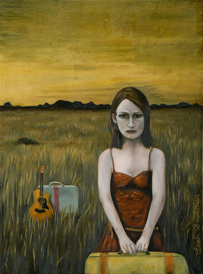 666x900 Music Traveler Painting By Leah Saulnier The Painting Maniac - The Traveler Painting