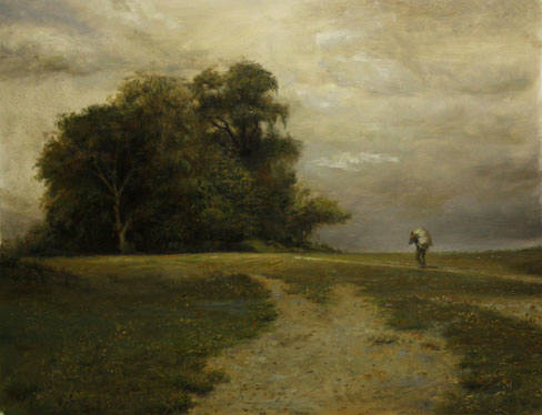 488x374 Traveler Oil Painting On Canvas - The Traveler Painting