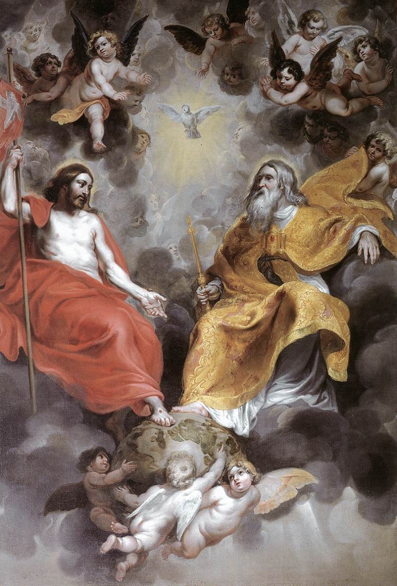 800x1179 Holy Trinity Painting Hendrick Van Balen Oil Paintings - The Trinity Painting