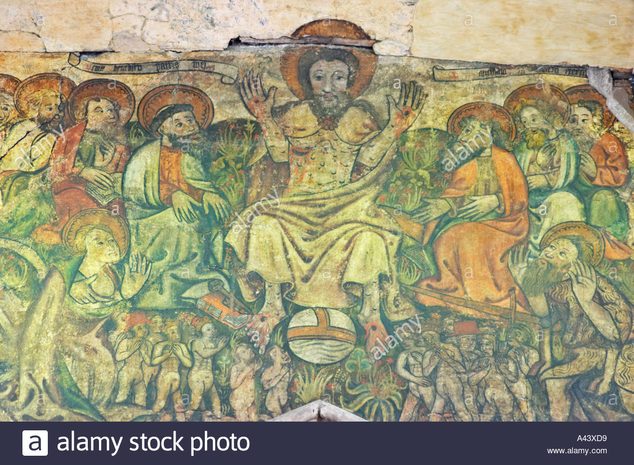 1300x953 The 15th Century Doom Painting In Holy Trinity Church Coventry Uk - The Trinity Painting