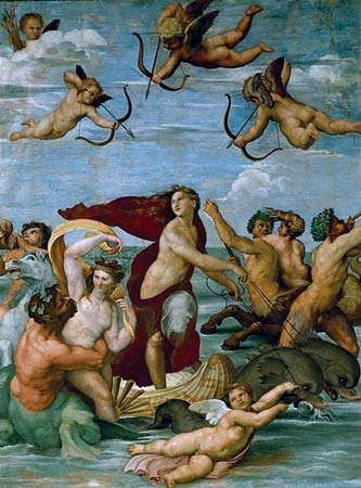333x450 Triumph Of Galatea Fresco By Raphael - The Triumph Of Galatea Painting