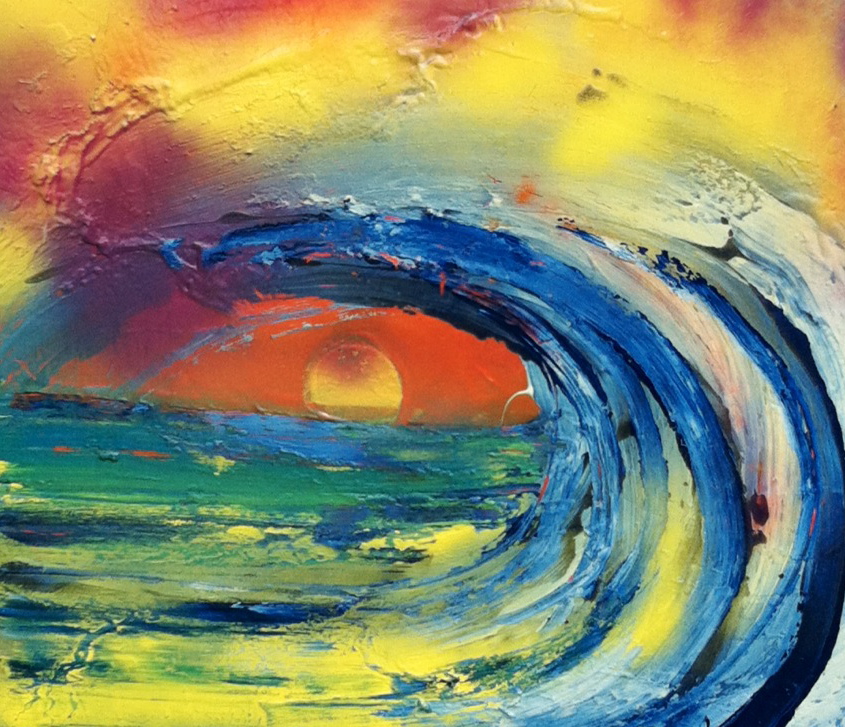 The Tsunami Painting at PaintingValley.com | Explore collection of The ...