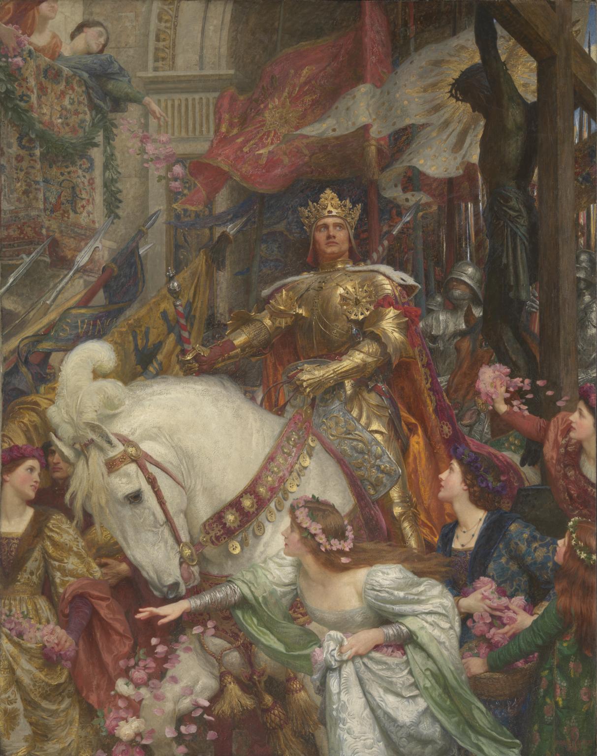 1213x1536 The Two Crowns', Sir Frank Dicksee, 1900 Tate - The Two Crowns Painting