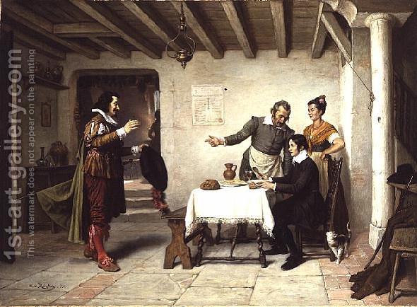 590x434 The Unexpected Visitor Emile Robellaz Reproduction 1st Art Gallery - The Unexpected Visitor Painting