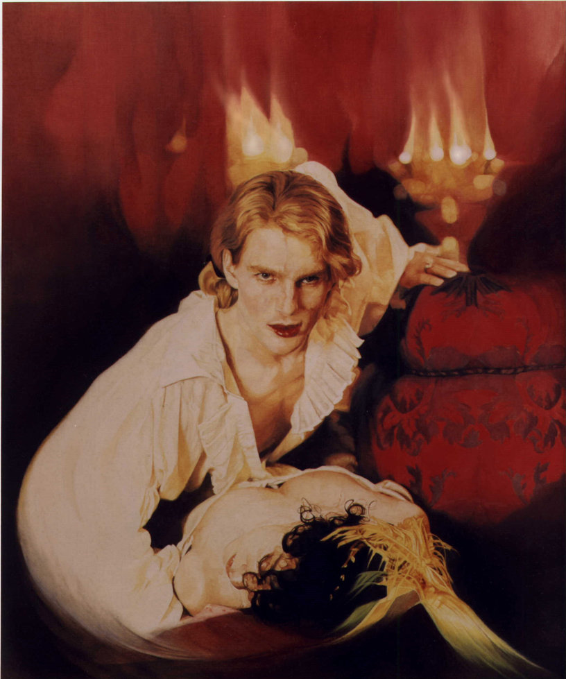 816x979 Interview With The Vampire 1994 Oil By Ciaramcavoy - The Vampire Painting