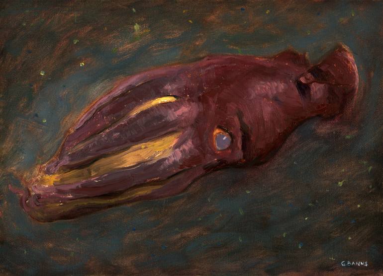 770x556 Saatchi Art Vampire Squid From Hell - The Vampire Painting
