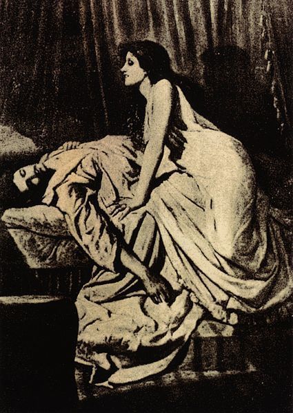 425x600 The Vampire By Philip Burne Jones, 1897. This Painting Inspired - The Vampire Painting