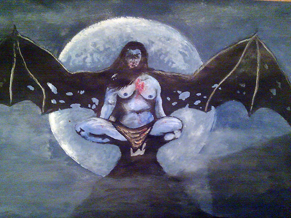 600x450 Ugly Vampire Painting By Stoofighter666 - The Vampire Painting