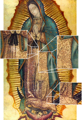 288x421 Our Lady Of Guadalupe Language Of The Symbols - The Virgin Of Guadalupe Painting