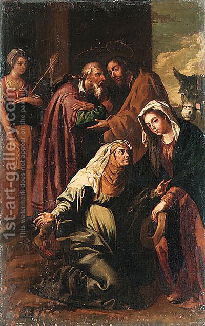 400x637 The Visitation (After) Francisco Ribalta Reproduction 1st Art - The Visitation Painting