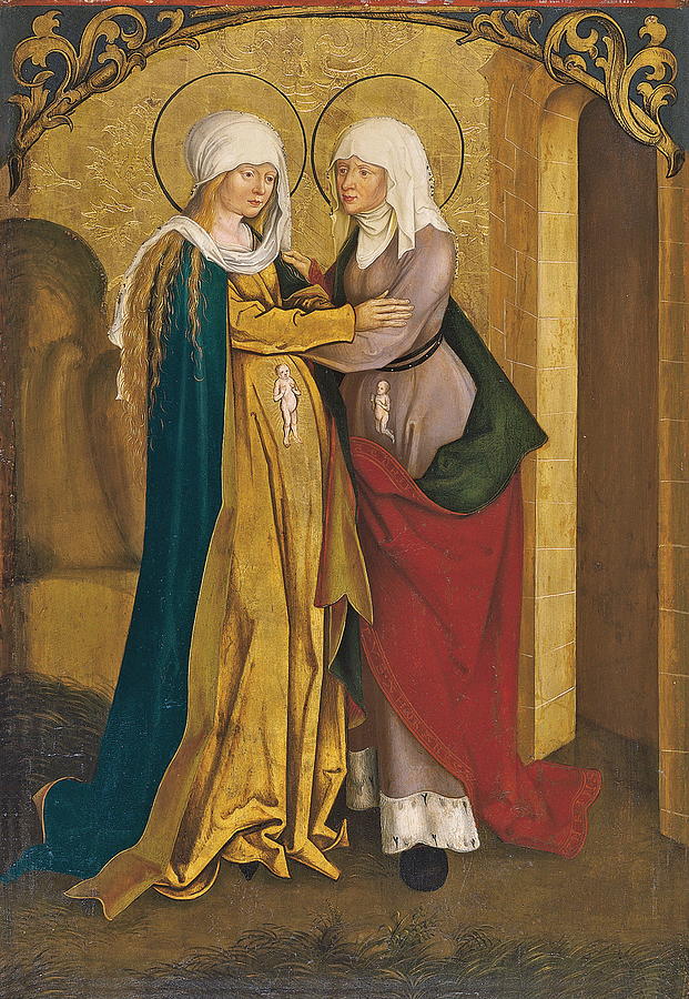 621x900 The Visitation Painting By Jakob And Or Hans Strub - The Visitation Painting