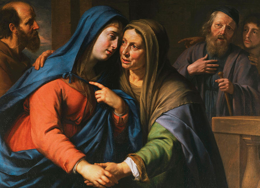900x649 The Visitation Painting By Philippe De Champaigne - The Visitation Painting