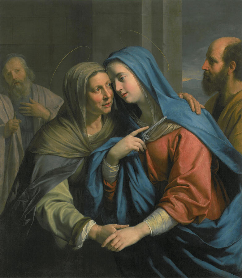 782x900 The Visitation Painting By Philippe - The Visitation Painting