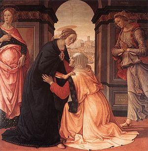 300x306 Visitation (Ghirlandaio) - The Visitation Painting