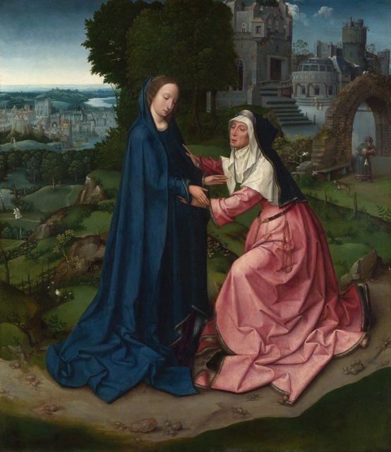 554x640 Wholesale Famous Oil Painting Replica - The Visitation Painting