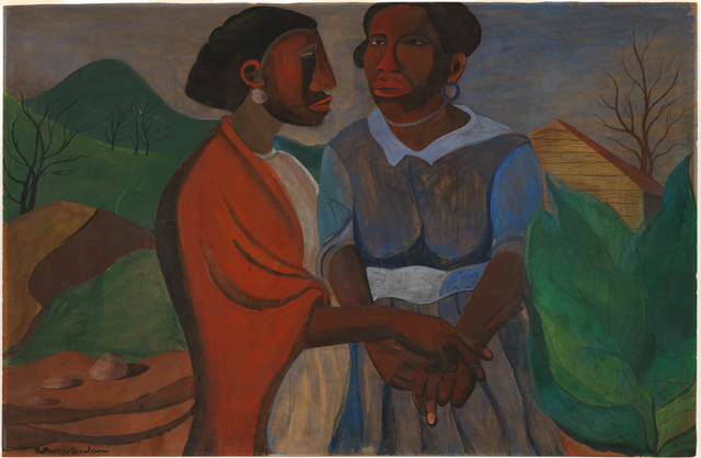 640x418 Moma A Homecoming For Romare Bearden's The Visitation - The Visitation Painting