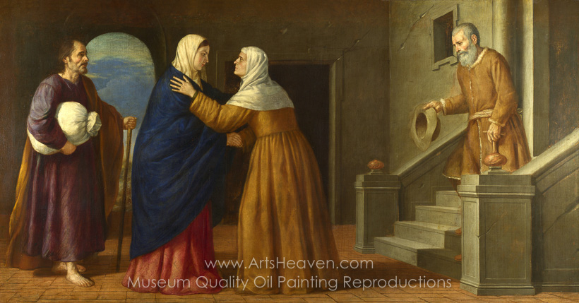 820x429 Reproduction Painting French Painter The Visitation, Hand Painted - The Visitation Painting