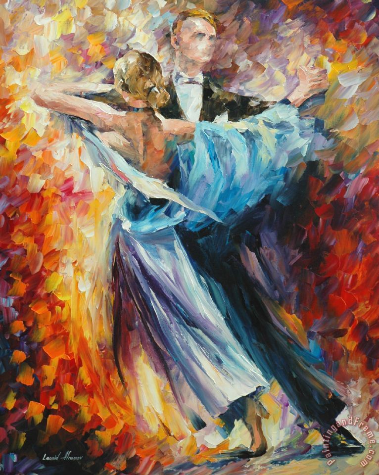 766x960 Leonid Afremov Waltz Painting - The Waltz Painting