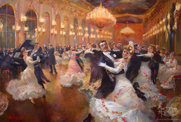 700x473 Russian Paintings Gallery - The Waltz Painting