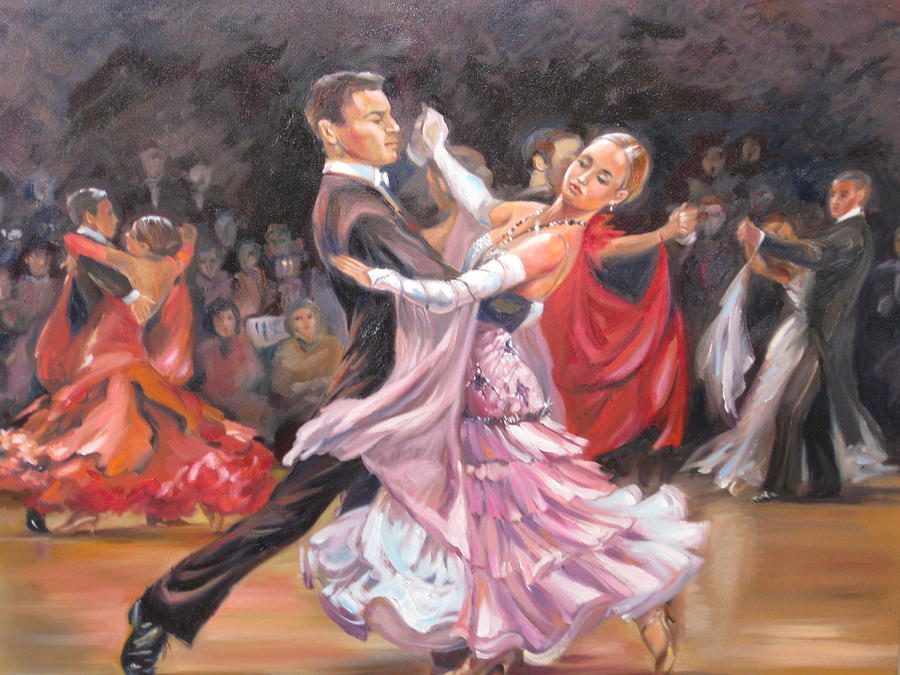 900x675 Vienesse Waltz Painting By Ekaterina Pozdniakova - The Waltz Painting