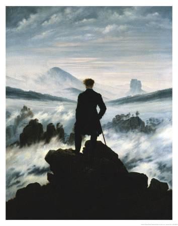 354x450 The Wanderer Above The Sea Of Fog, C.1818 Art Print By Caspar - The Wanderer Painting
