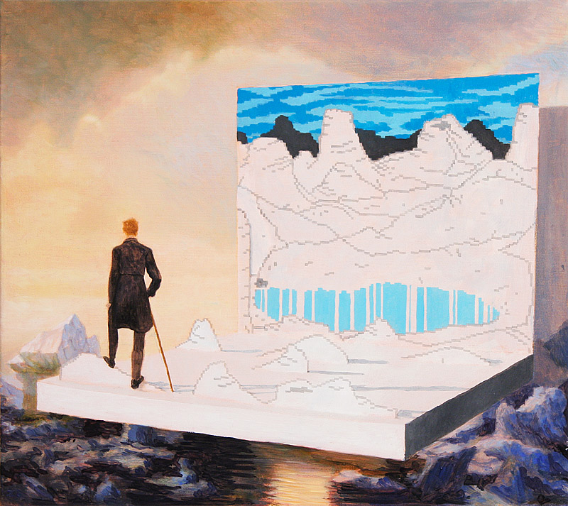 800x713 Filewanderer, Painting By Kristoffer Zetterstrand.jpg - The Wanderer Painting