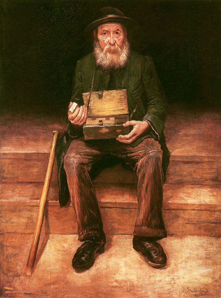 850x1146 Wandering Jew (Cigarette Seller) 1899 Painting Dome Skuteczky - The Wandering Jew Painting