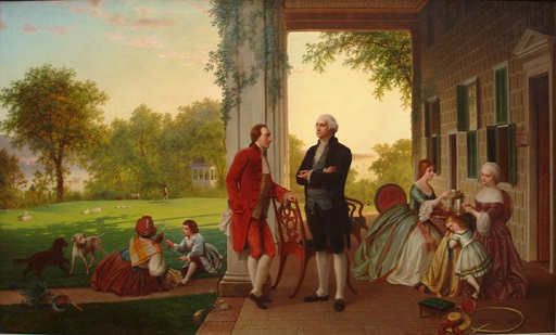 512x309 George Washington George Washington's Life And Death - The Washington Family Painting