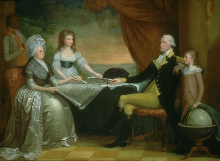728x532 Edward Savage, 1789, George Washington Family Art - The Washington Family Painting
