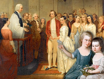 350x267 The Papers Of George Washington - The Washington Family Painting