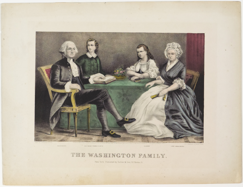 850x656 The Washington Family, Currier Amp Ives Springfield Museums - The Washington Family Painting
