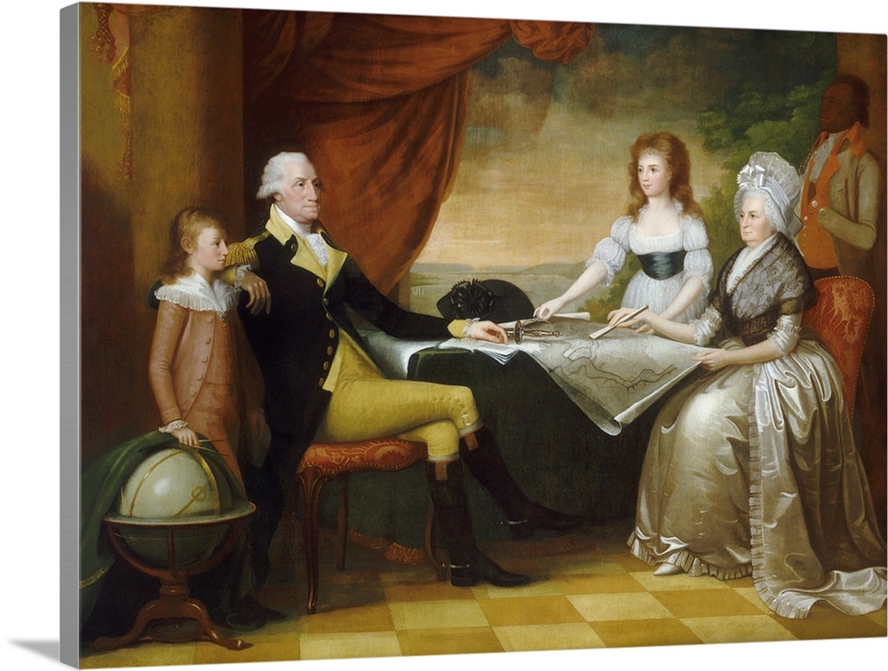 1000x756 The Washington Family, By Edward Savage, C.1789 96 Wall Art - The Washington Family Painting