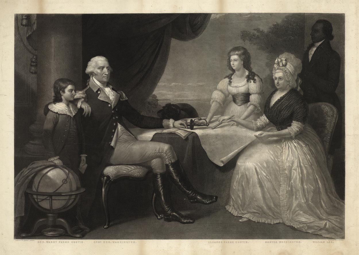 1250x889 Washington Family. The, The Old Print Shop - The Washington Family Painting