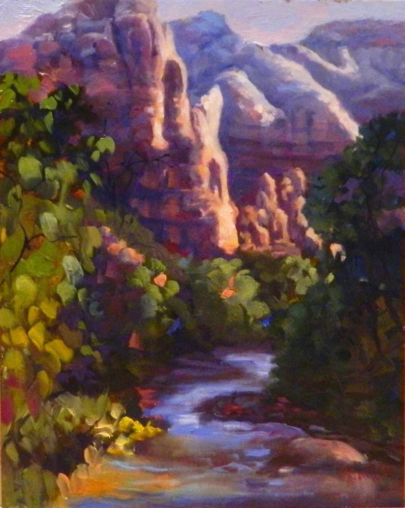 797x1000 Red Rock Country , 8x10, Oil On Panel, Zion National Park - The Watchman Painting