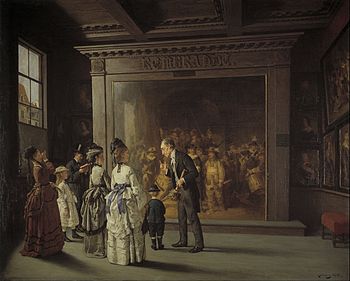 350x281 The Night Watch - The Watchman Painting