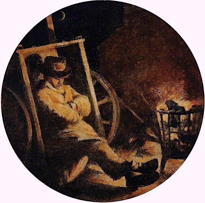 692x685 The Watchman Painting Godfrey Sykes Oil Paintings - The Watchman Painting