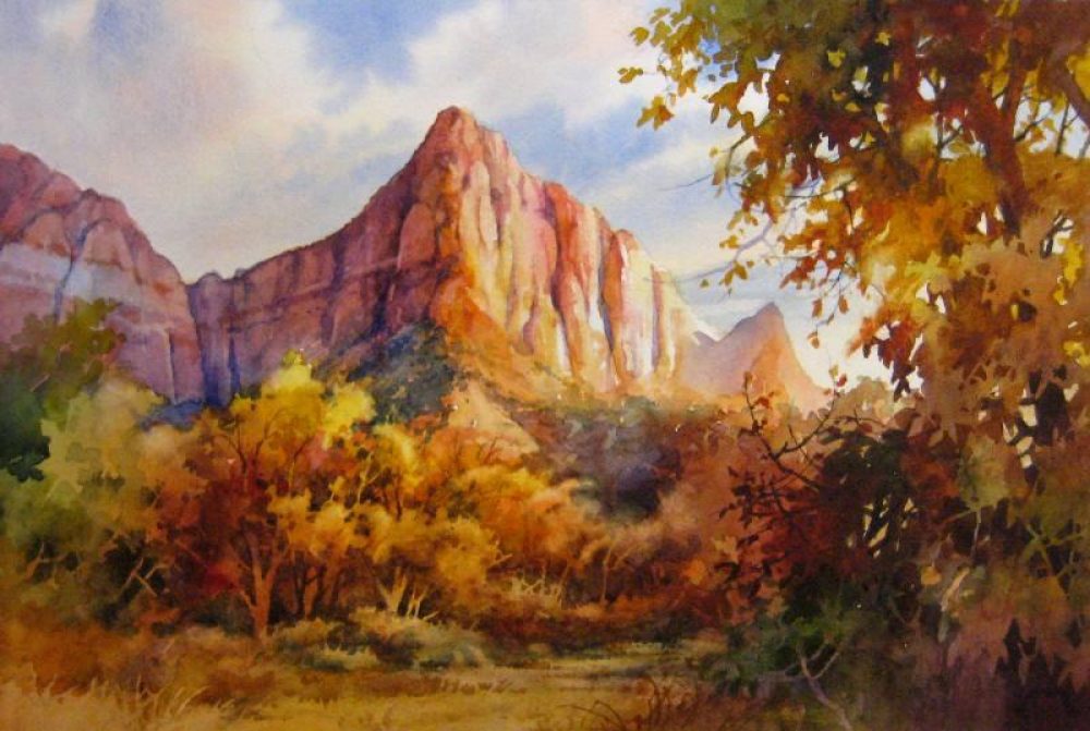 1000x671 The Watchman In Autumn Roland Lee - The Watchman Painting