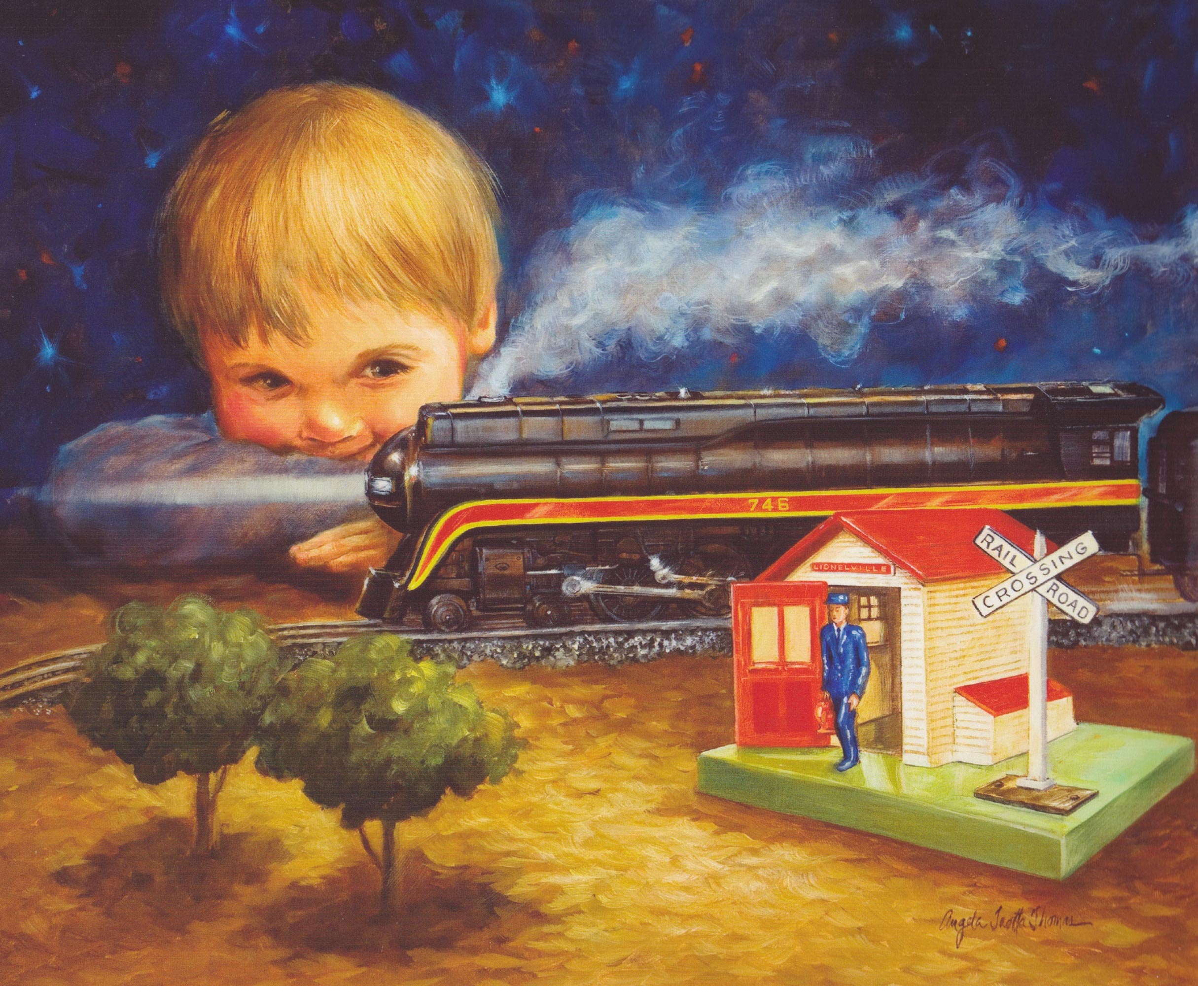 2430x2000 The Giclee Print Angela Trotta Thomas - The Watchman Painting