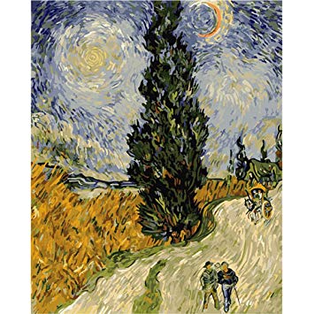 355x355 Licse Painting Paint By Number Kit Van Gogh Wheat - The Watchman Painting